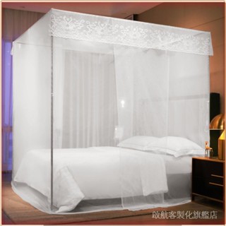💎臺灣出貨💎 【3.5萬人收藏】單開門蚊帳傢用臥室老式1.5米支架1.8米雙人床宮廷1.0米1.2宿捨床 限時特賣A97