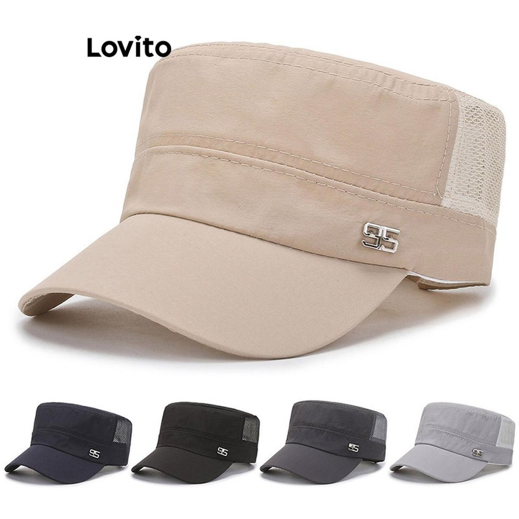 Lovito 女士休閒素色遮陽帽 LFA21260
