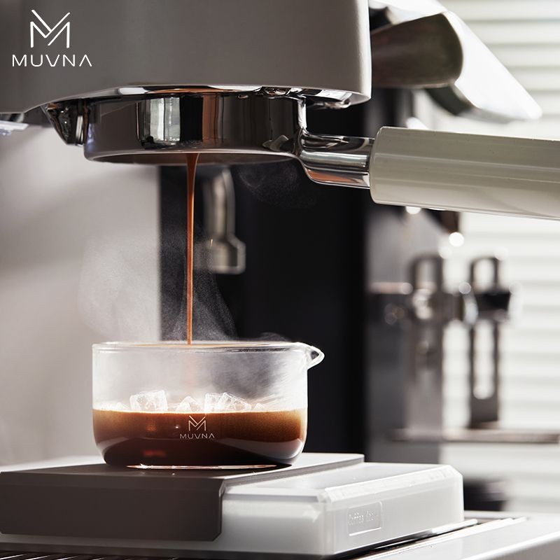 咖啡濃縮杯 萃取杯 MUVNA星雨shot杯意式濃縮杯咖啡玻璃奶盎司杯帶刻度100ml量萃取杯