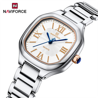 Naviforce品牌女錶不銹鋼錶帶防水個性時尚女石英腕錶