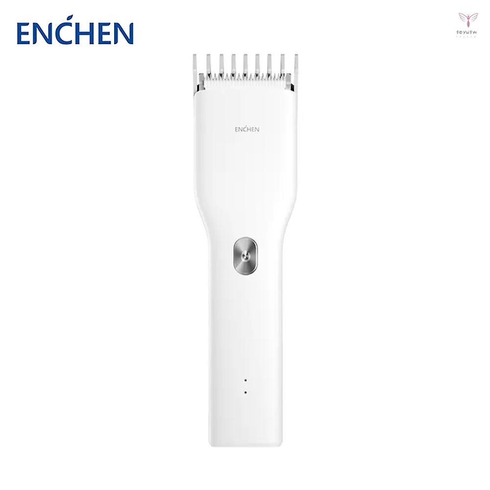 Enchen Boost 頭髮修剪器 USB 充電器電動理髮器兩速納米陶瓷剪頭髮快速充電可充電,帶 Type-C 端口,
