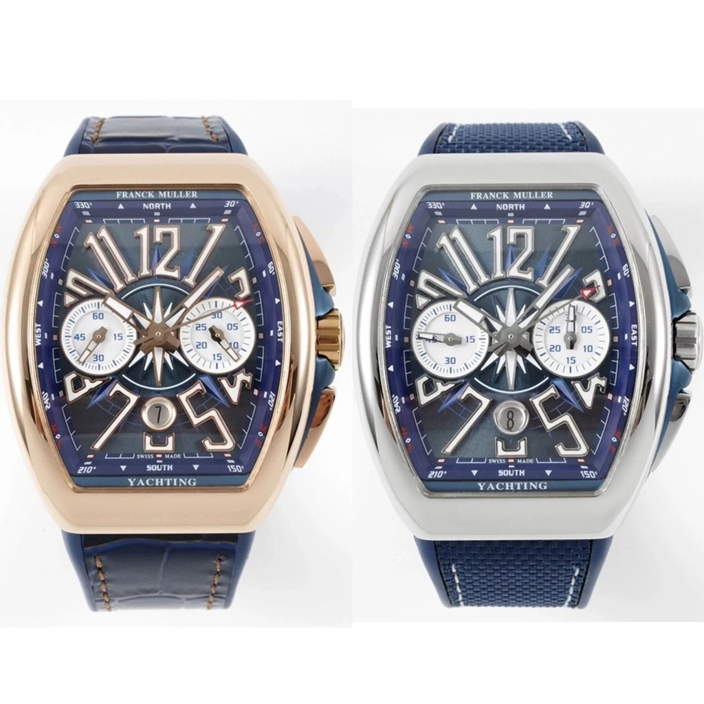 Love-A法穆蘭腕錶V45滿天星遊艇系列手錶 7750計時機芯 男表尺寸44x54 mm