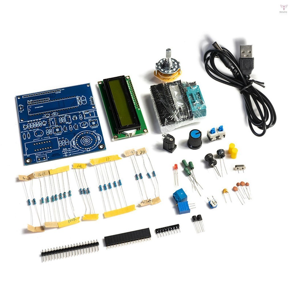 電容電感頻率測量儀diy電子套件51單片測試儀電路板焊接練習套件
