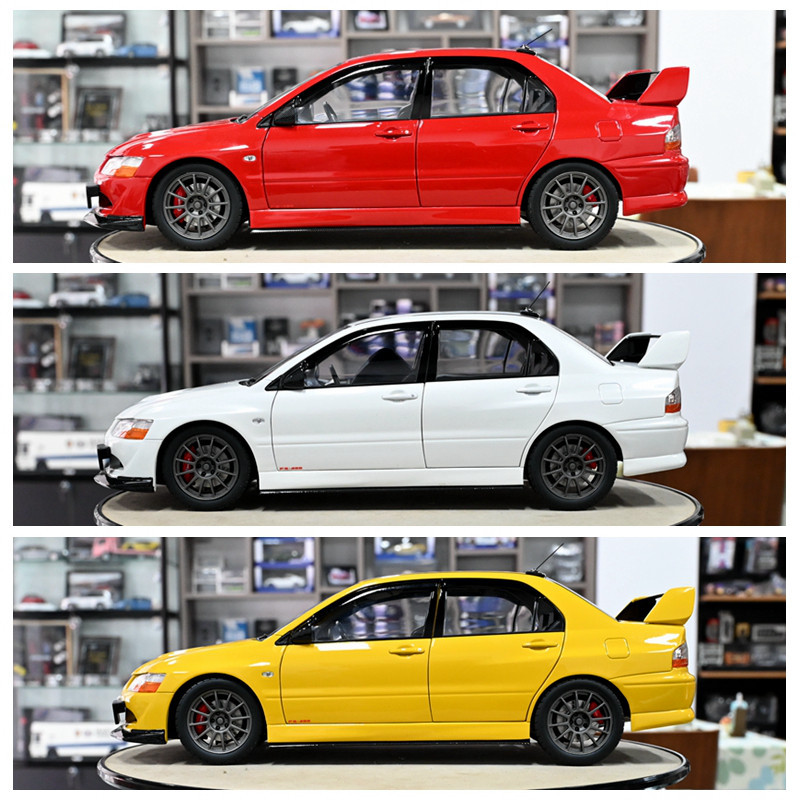 珍藏Super A 1:18三菱藍瑟EVO 8代 MR合金全開汽車模型 日系成品收藏