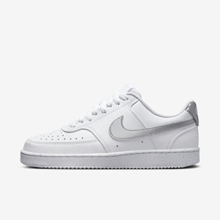 Nike W Court Vision LO NN 女 休閒鞋 經典 復古 低筒 簡約 白銀 [DH3158-108]