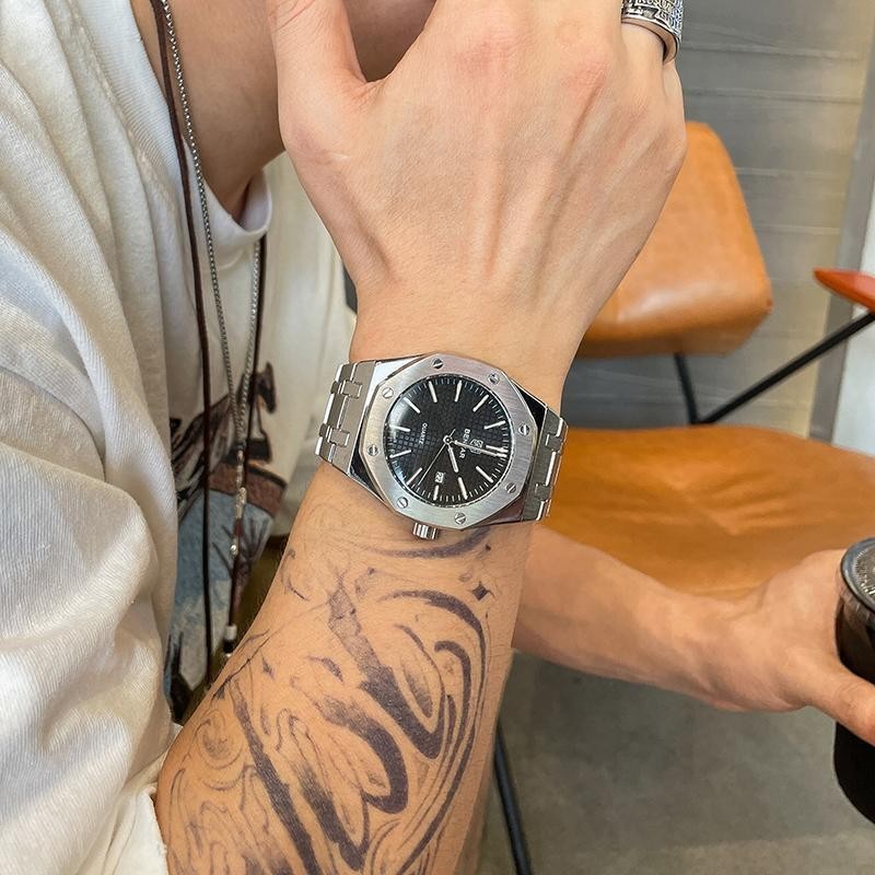 [現貨]名牌正品手錶男機械錶男士高級運動男款機械腕錶蟲洞概念氚氣男表