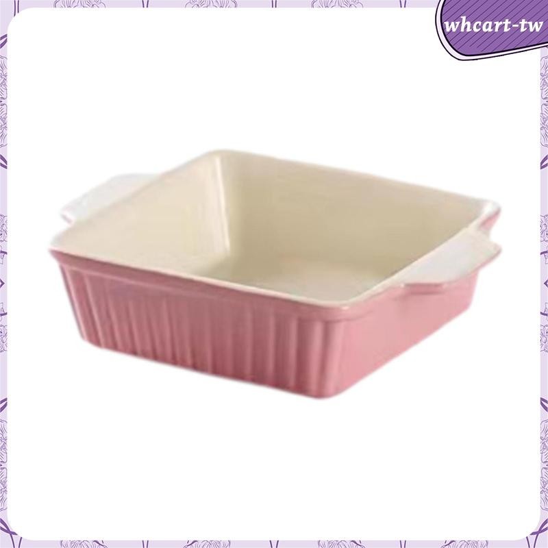 [WhcartTW] 陶瓷烤盤大千層面鍋深用於烤箱廚房配件可重複使用的砂鍋餐具用於蛋糕餐廳烤箱