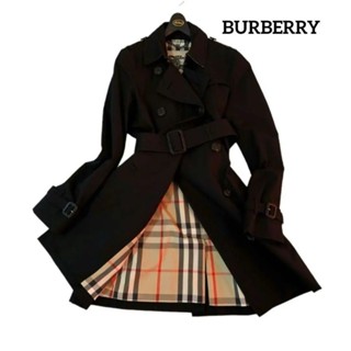 Burberry 博柏利 腰帶 皮帶 外套 長版風衣 大衣 黑色 mercari 日本直送 二手