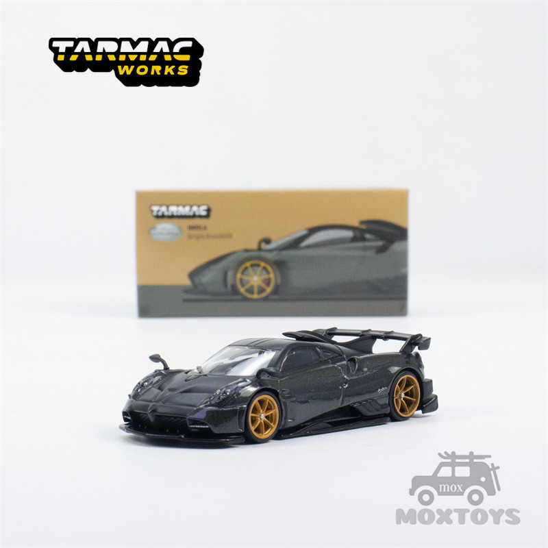 Tarmac Works 1:64 帕加尼 Imola Grigio Knockhill 黑色壓鑄模型車