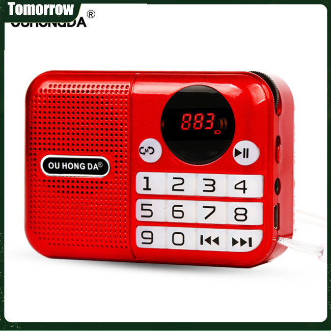 Tol KK-191 迷你收音機音箱 Mp3 音樂播放器多功能便攜式錄音機內置可充電電池