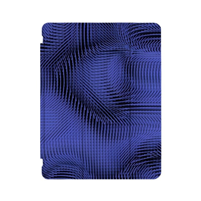 藍色律動Y2K藝術ins小眾適用平板殼iPad7/8/9/10殼2020帶筆槽Air2/3/4/5蘋果2021第九代11