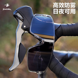 鯊魚防霧變色騎行眼鏡登山運動徒步自行車風鏡防風公路山地護目