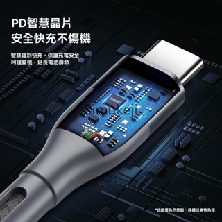 快充數據線 PD快充線 編織數據線 雙Type-C iPhone 充電線 TypeC to TypeC 傳輸線 USB