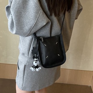 側背小包 韓國 韓版包包 【高品質材料】頭層牛皮今年流行小包包女2025新款百搭斜挎時尚熱門通勤水桶包