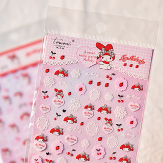[SESAME] 美樂蒂 美甲貼紙 指甲貼 美甲飾品 美甲貼 美甲裝飾 美甲貼片 指甲貼紙