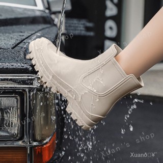 Xuan🥨[SG]女戶外 防滑 質感 防水靴 廚房廚師鞋 登山 時尚 防水鞋 新款 耐磨 雨靴 膠鞋 雨鞋女生
