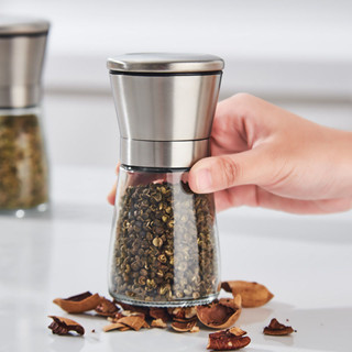 好管家胡椒研磨器海鹽花椒粒撒料罐胡椒粉磨粉手動調料罐研磨瓶3.11