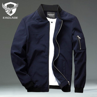 Eaglade 男士飛行員夾克 9937 藍色防水 D04