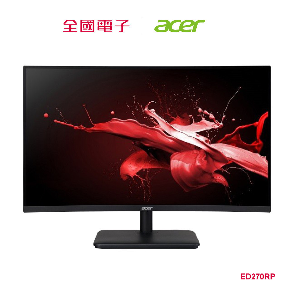 ACER 27型VA曲面螢幕  ED270RP 【全國電子】