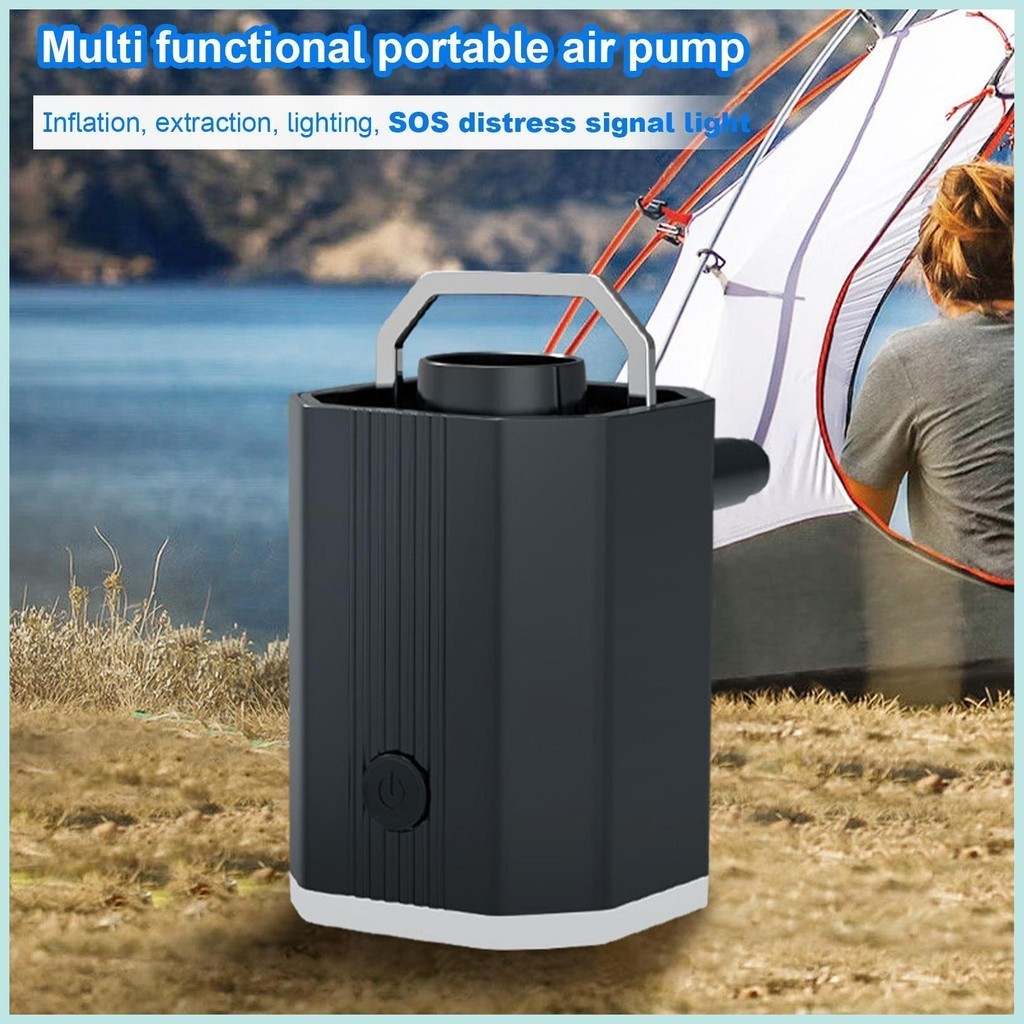 適用於氣墊小泵便攜式帶露營燈電動戶外露營充氣船充氣泳池哥特哥特
