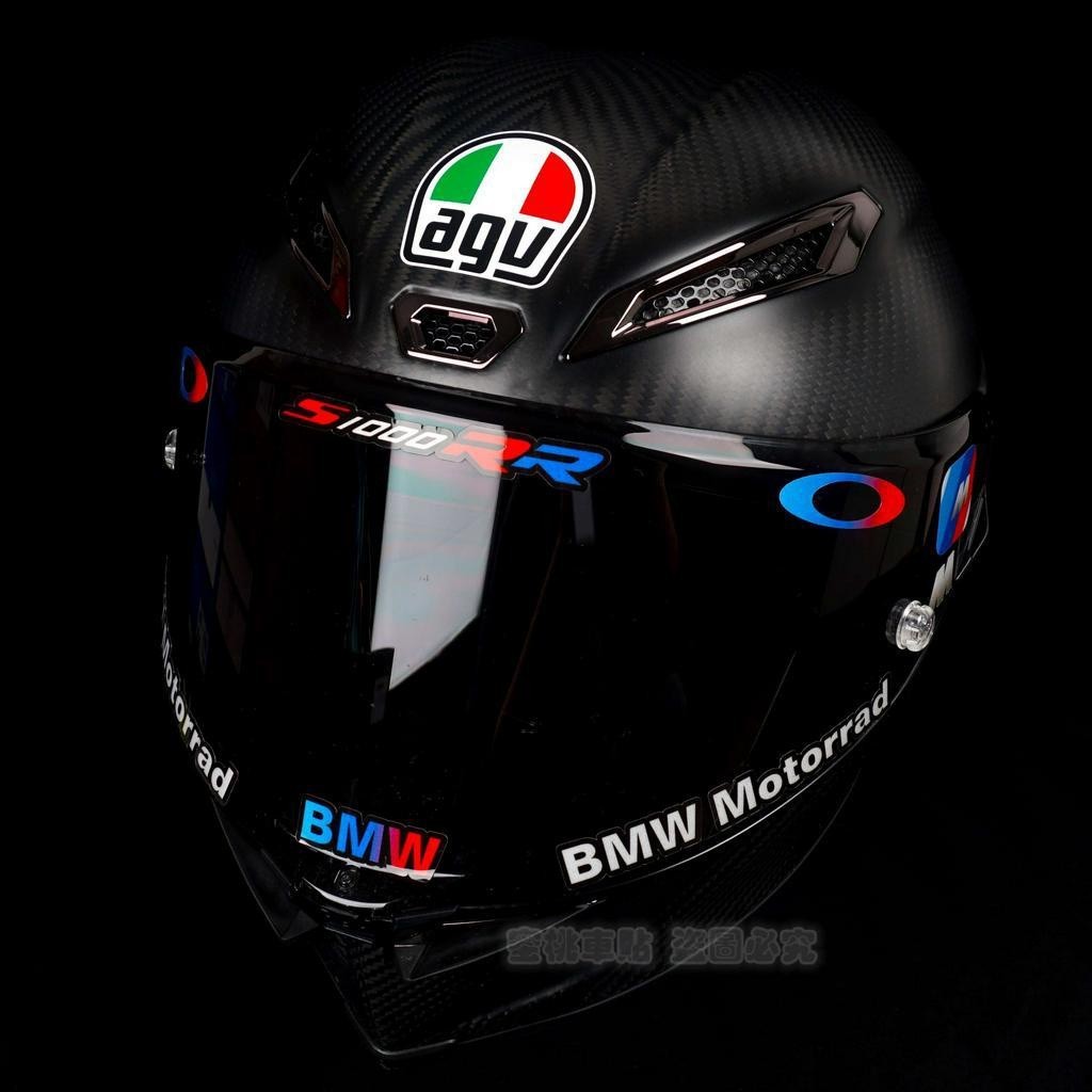 順順車品-BMW S1000RR F900R XR R1250RT K1600GT改裝安全帽頭盔鏡片反光貼紙