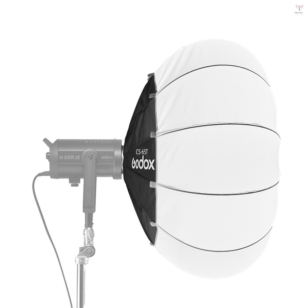 Godox CS-65T 65cm/25.6in 快速釋放燈籠柔光箱專業可折疊柔光箱,帶標準 Bowen 支架,適用於攝