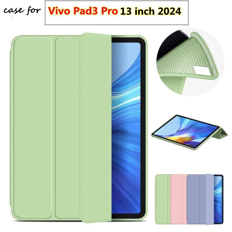 Vivo Pad3 Pro 13 英寸 2024 vivo Pad 3 Pro 3Pro 13.0 英寸軟殼 PU 皮革
