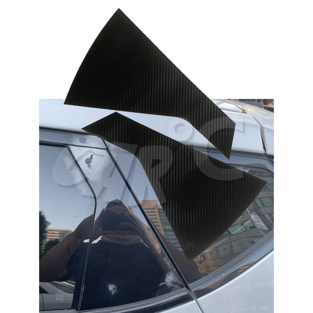 適用KIA起亞ev6碳纖維ABC柱保護貼3D立體碳纖貼 kia ev6車窗裝飾拉花