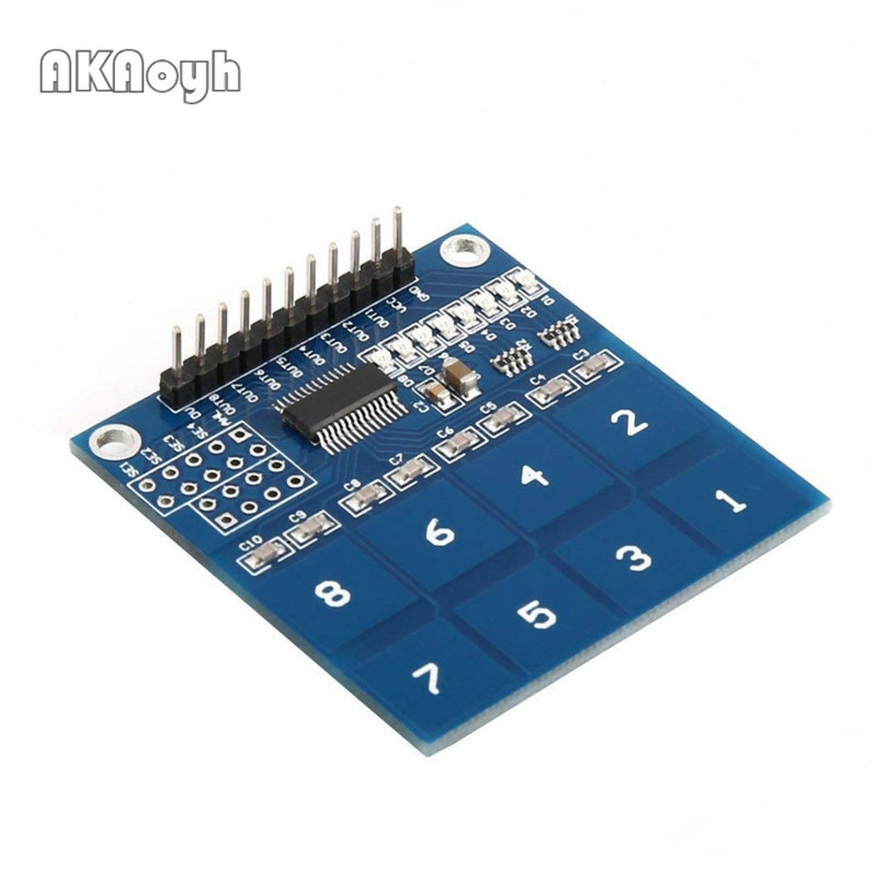 Ttp226 8 通道數字電容開關觸摸傳感器模塊,適用於 Arduino UNO diy 套件