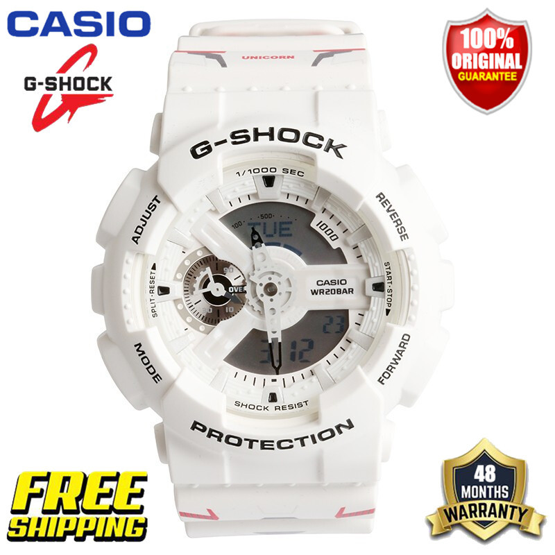 全新 G-Shock 男士運動手錶 GA110 LED 雙時間顯示 200M 防水防震防水世界時間自動燈 Gshock