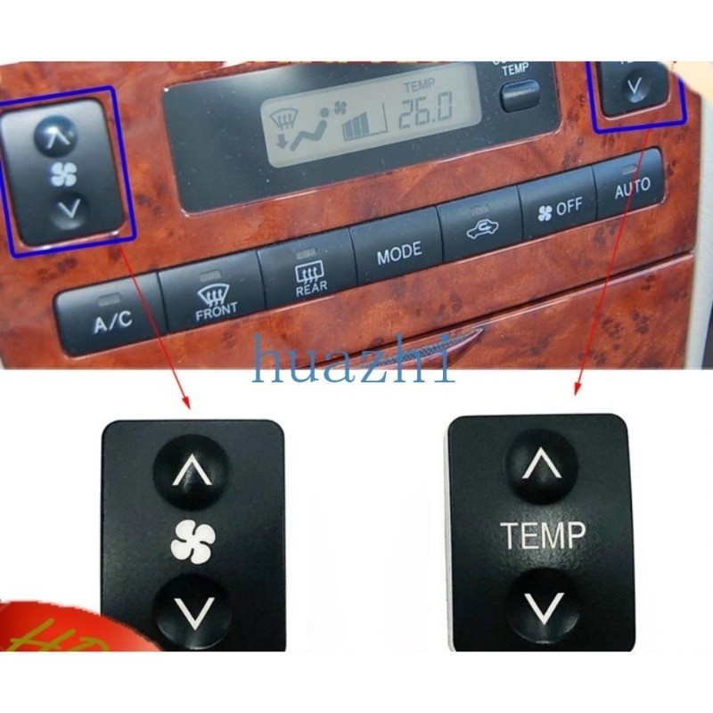 適用於豐田卡羅拉 altis 空調 TRMP 按鈕 altis 2001 2002 2003 2004 2005 200