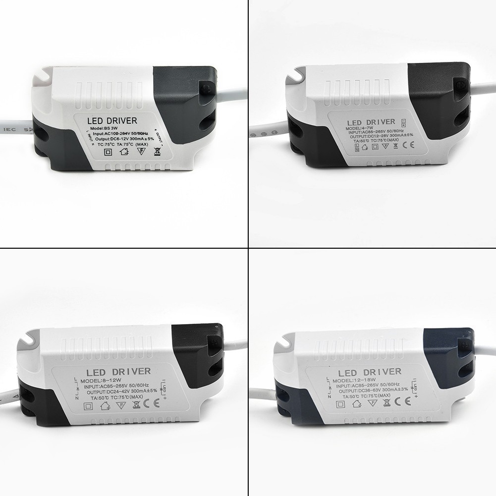 現貨⚡ Ac-dc 變壓器 LED 燈驅動器 Netzteil 1-3W/4-7W/8-12W/12-18W 300mA