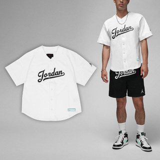Nike 短袖 Jordan Flight 棒球衫 喬丹 刺繡LOGO 小標 寬鬆[ACS] FN4664-100