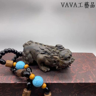 【vava工藝品】達拉幹沉香木雕刻招財貔貅高檔手把件實木文玩把件汽車吊飾送禮品