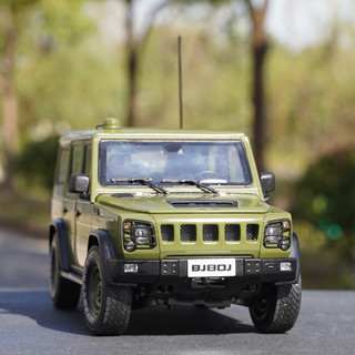 【精品】現貨1:18 北汽 北京吉普BJ80 BJ80J 軍車汽車模型越野車SUV 車模