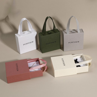 【客製化】【首飾盒】logo定製 手提式 抽屜紙盒 首飾盒 戒指盒 耳釘項鏈珠寶禮品包裝盒