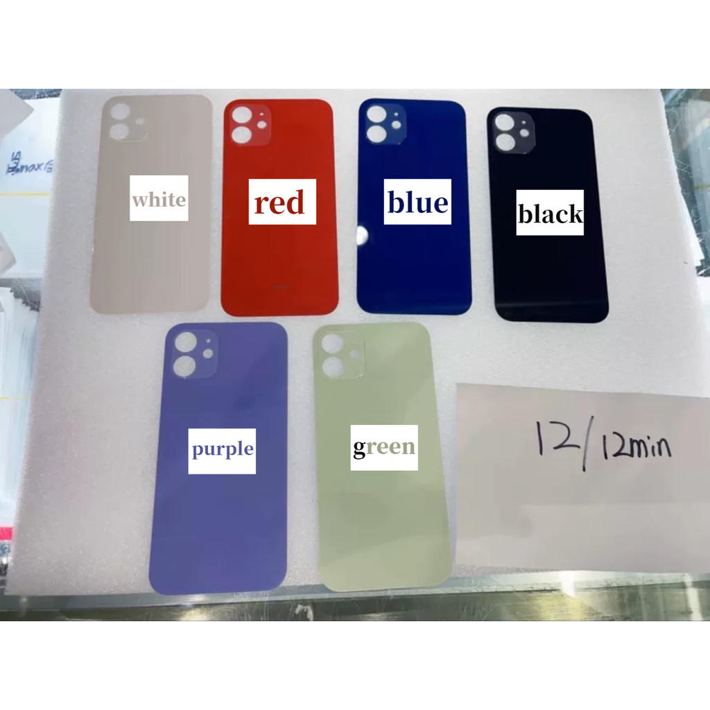 適用於 iphone 12 12min 12Pro 12promax 的替換後蓋玻璃