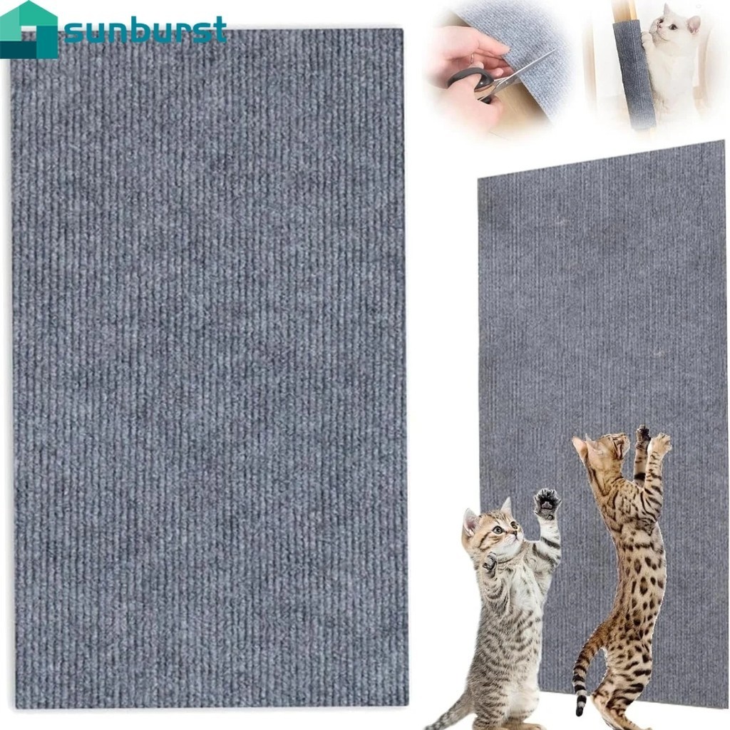 防貓抓墊 - 無紡布 - 可切割 DIY 沙發牆保護 - 貓爬墊 - 攀爬貓抓貼紙 - 耐磨板 - 自粘地毯