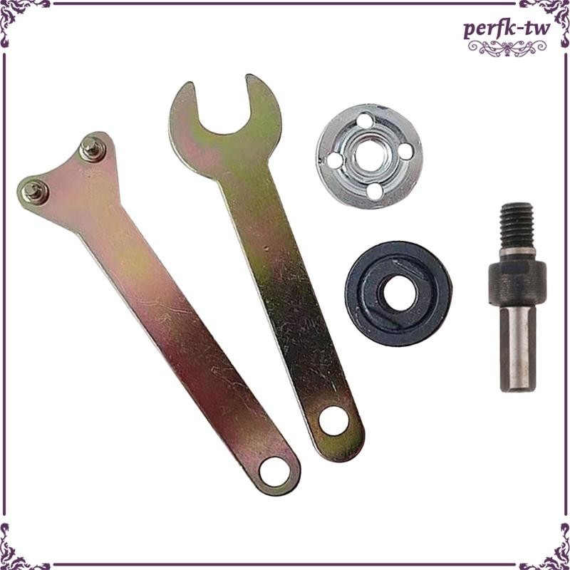 [PerfkTW] 電鑽轉換角磨機套裝配件帶法蘭螺母零件套裝易於使用角磨機連桿套裝