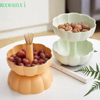 MXWANXI水果托盤PP餅乾小吃架水果盒客廳家庭食品儲存容器