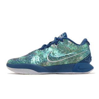 Nike 籃球鞋 LeBron XXI EP Abalone 男鞋 金屬藍 LBJ 21 ACS FN0709-400