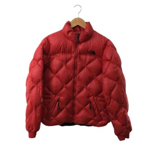 THE NORTH FACE 羽絨服 夾克外套尼龍 紅色 Red 日本直送 二手