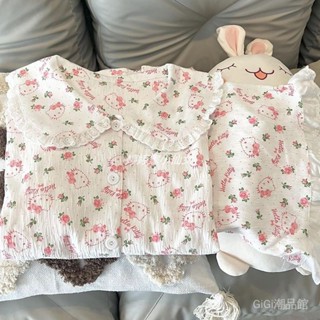 夏天睡衣 居家服 韓國睡衣 凱蒂貓睡衣女 短袖睡衣套裝 GR81