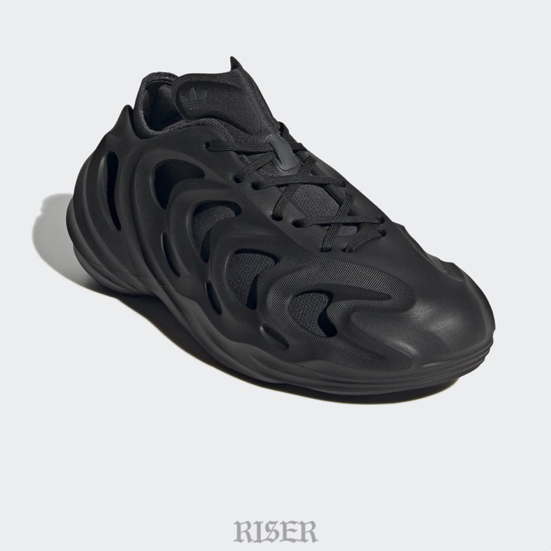 【現貨】！ADIDAS ORIGINALS adiFOM Q 純黑 Yeezy foam 骨骼鞋 洞洞鞋 HP6586