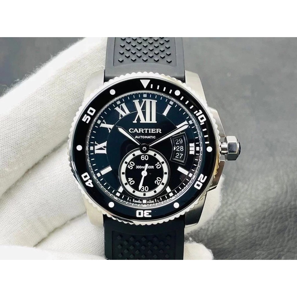 V9卡家卡利博男表42mm尺寸CALIBRE DE CARTIER潛水腕錶系列機械錶訂製版Cal.1904-PS 自動機