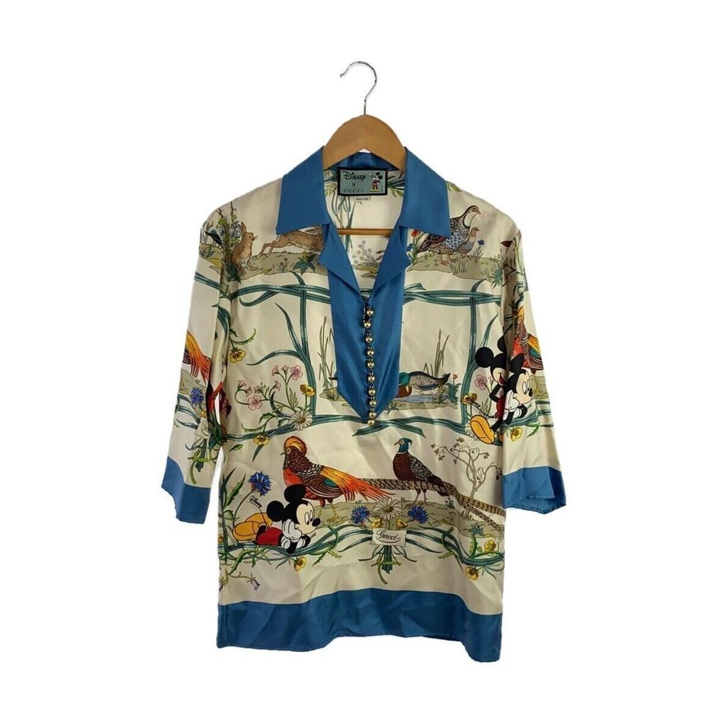 Gucci 古馳 KEY襯衫多色的 絲綢 全圖案 米奇 日本直送 二手