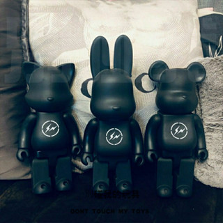 bearbrick 庫柏力克熊 暴力熊積木熊藤原浩閃電潮流公仔玩偶手辦模型擺件禮物400%