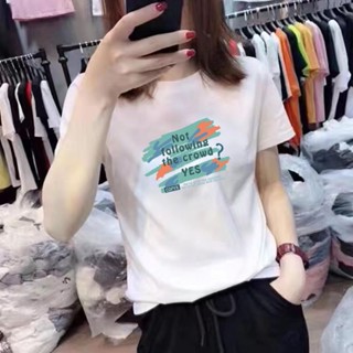 衣時尚 短袖T卹 學院風 印花T卹 字母上衣 M-2XL新款休閒百搭洋氣潮ins上衣-561.