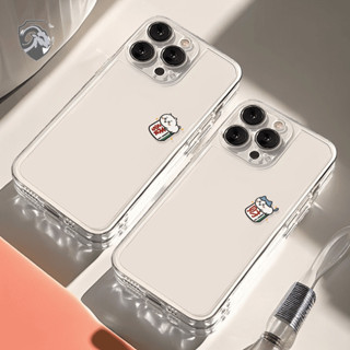 ins簡約發財吉伊卡哇 蘋果16pro 15 情侶 i14 13 12 11 全包軟殼 XR 防摔手機殼7/8透明手機殼