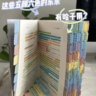 莫蘭迪標籤紙質貼標籤索引便利便籤貼紙粘性目錄分類記號書籤標記新款25.3.26